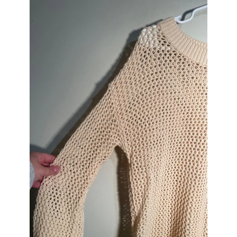 Anthropologie Line +‎ Dot Donna Beach Sweater in Neutral Size Medium